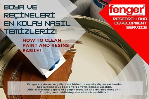 Boya ve üretilen reçineleri temizleme en kolay nasıl yapılır?