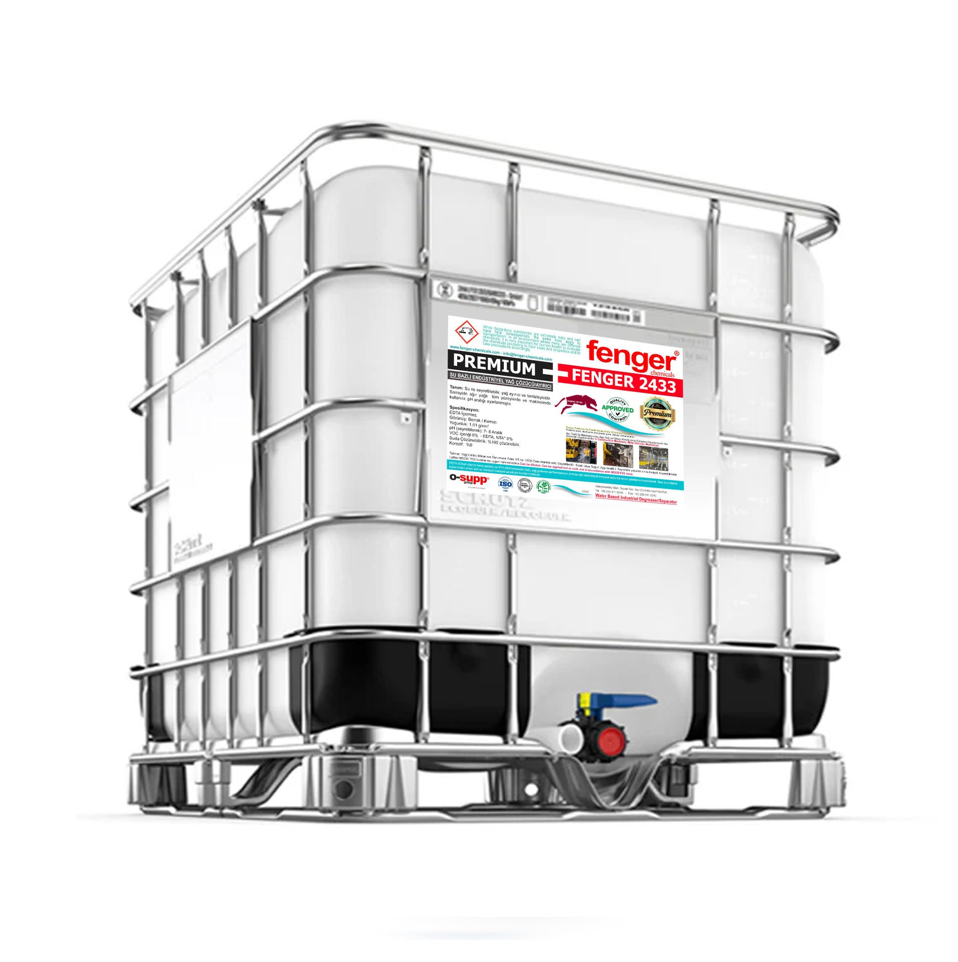 Fenger 2433 Su Bazlı Endüstriyel Yağ Çözücü Premium