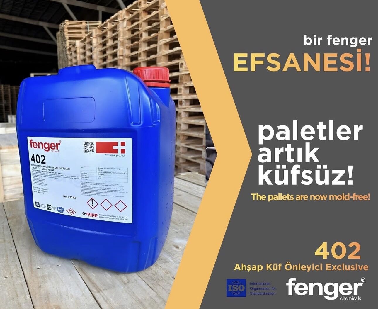 Fenger 402 Ahşap Palet Küf Önleyici