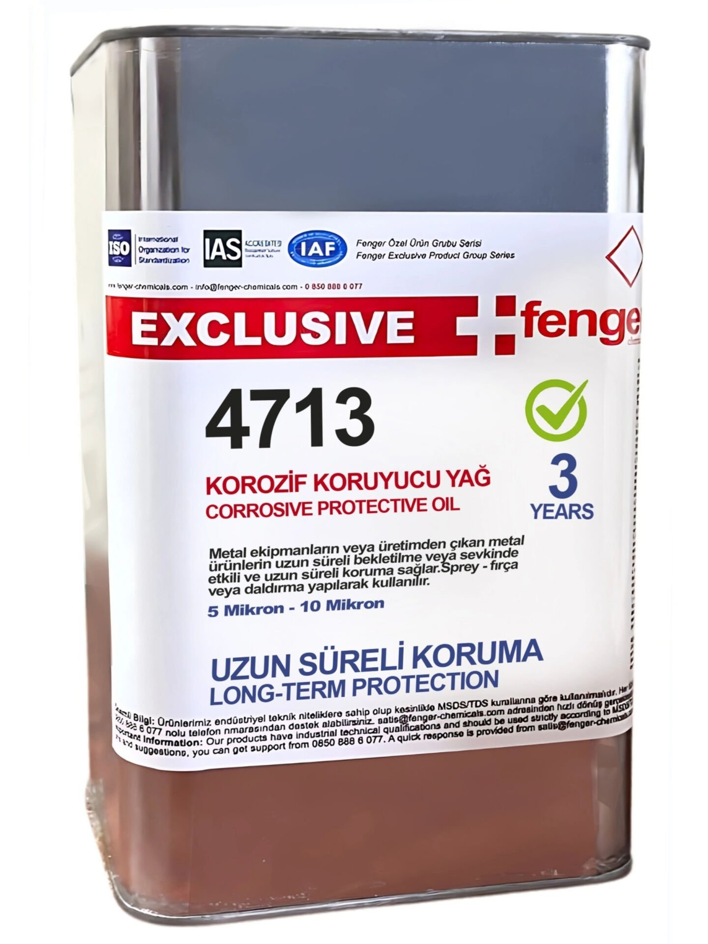 4713 Korozif Koruyucu Yağ(4713 Corrosive Protective Oil) 3 Years