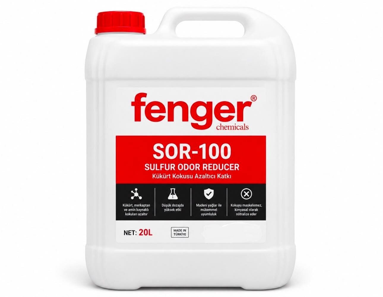 FENGER® SOR-100 Yağ Kükürt ( Merkaptan) Kokusu Azaltıcı Katkı